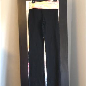 Pink bootcut yoga pants